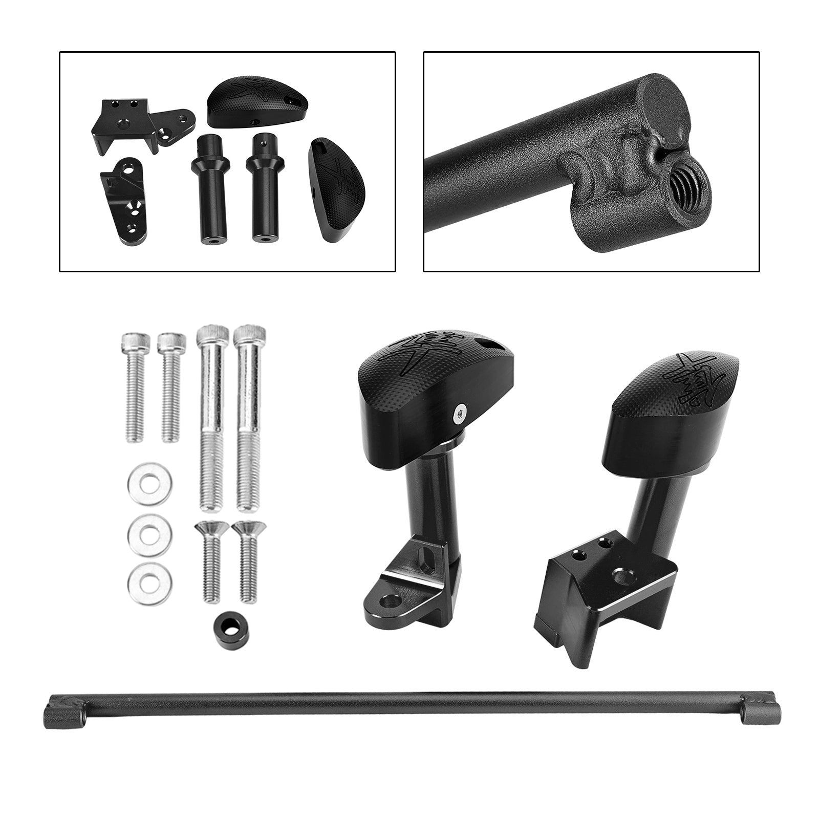 2008-2020 Suzuki Gsxr1300 Hayabusa Protector Engine Crash Bunds Pads Slider