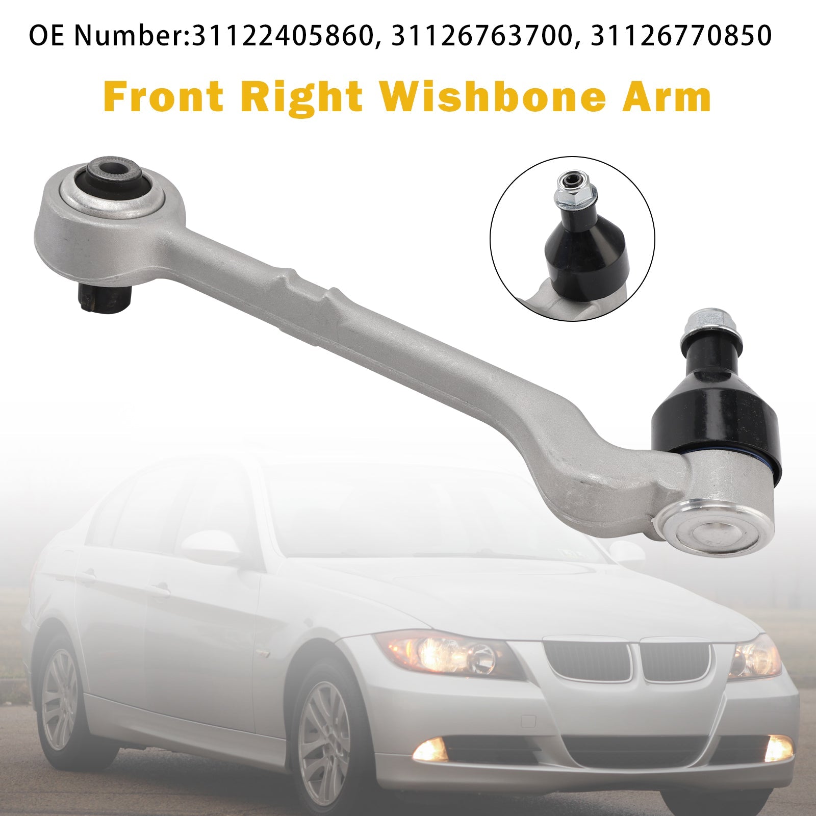 Front Right Wishbone Arm 31122405860 For BMW E81 E87 3 Series E90 E91 X1 E84