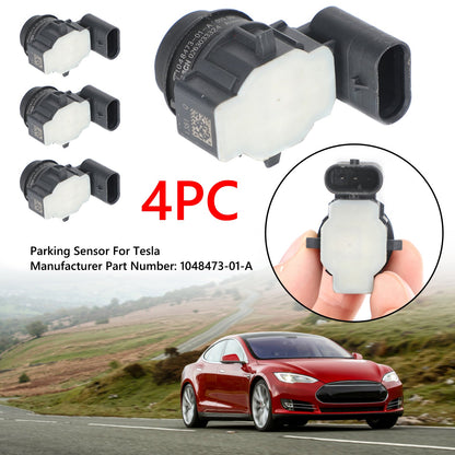 4X Ultrasonic PDC Parking Sensor 1048473-01-A For Tesla Model S X 2014-2016 Generic