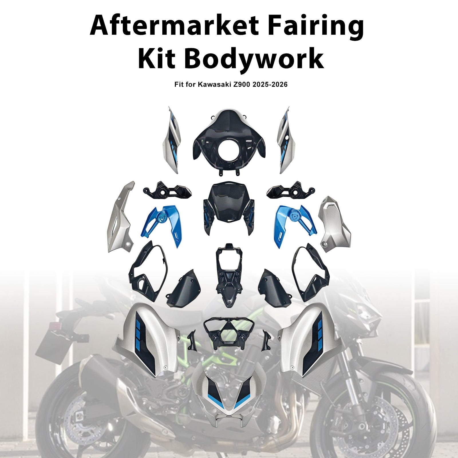 Injection Bodywork Fairing Kit for Kawasaki Z900 2025-2026