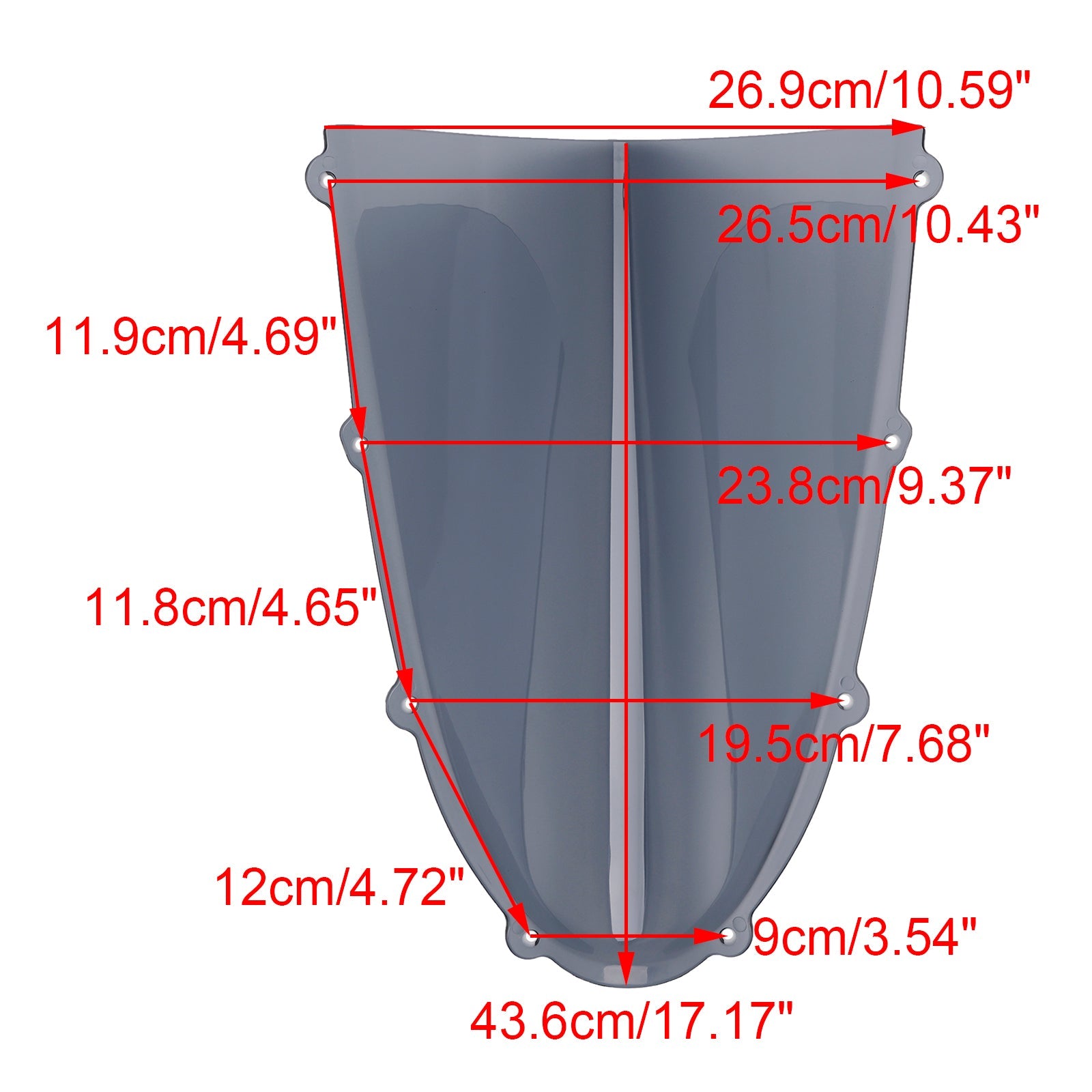 2025- DUCATI Panigale V4/S ABS Plastic Windshield Windscreen