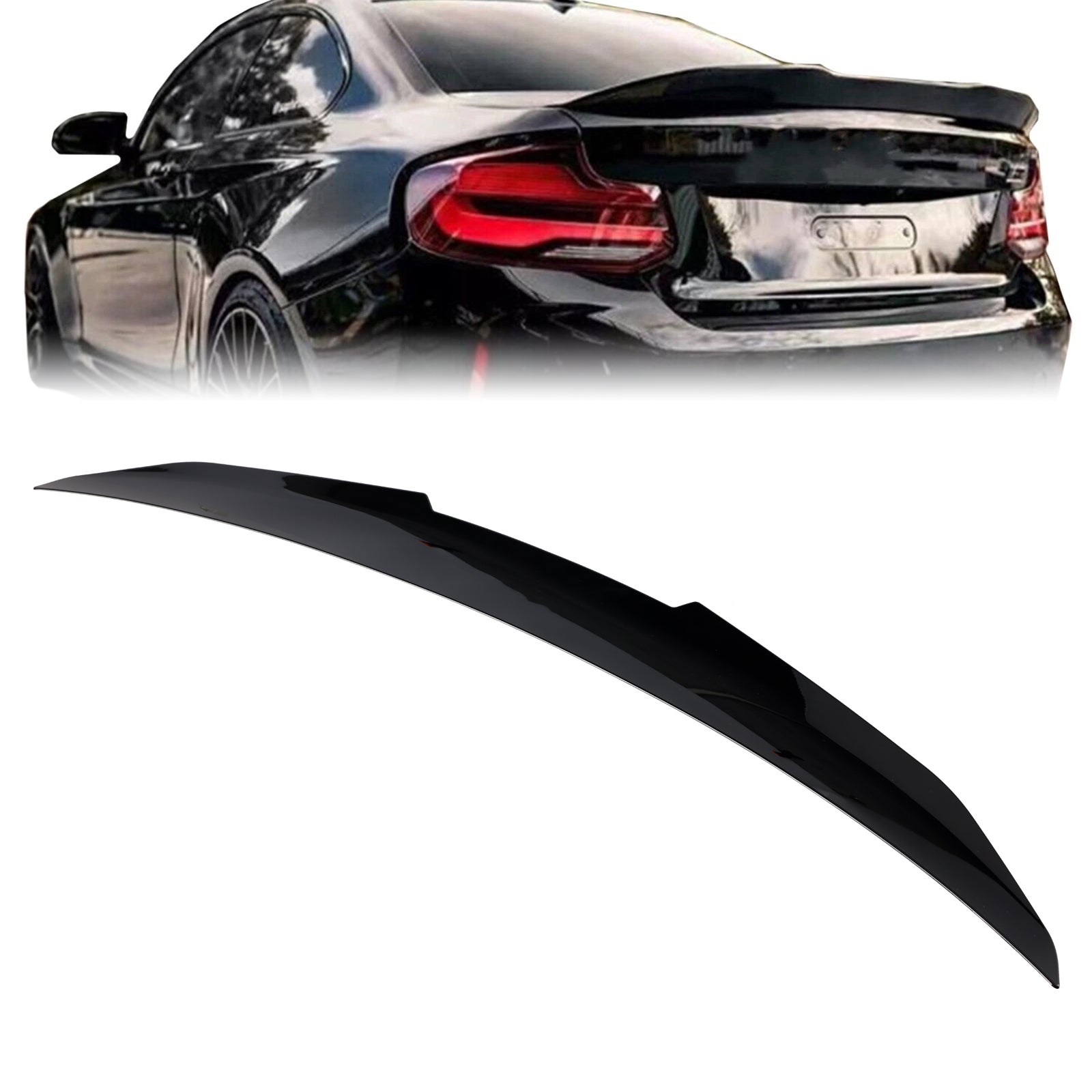 2016-2021 BMW M2 Coupe F87 Gloss Black Rear Boot Spoiler