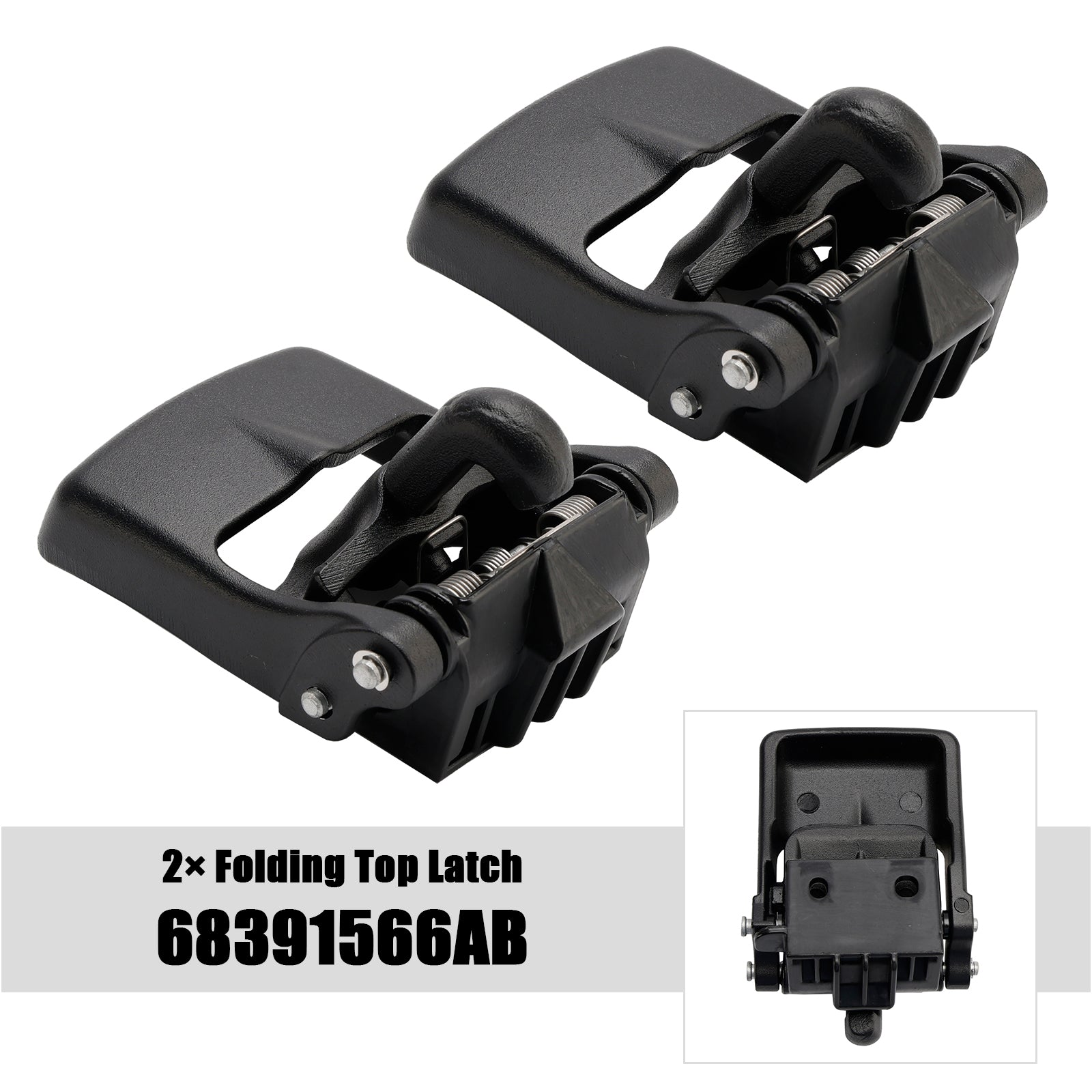 2018-2024 JEEP WRANGLER JL 2× Folding Top Latch 68391566AB