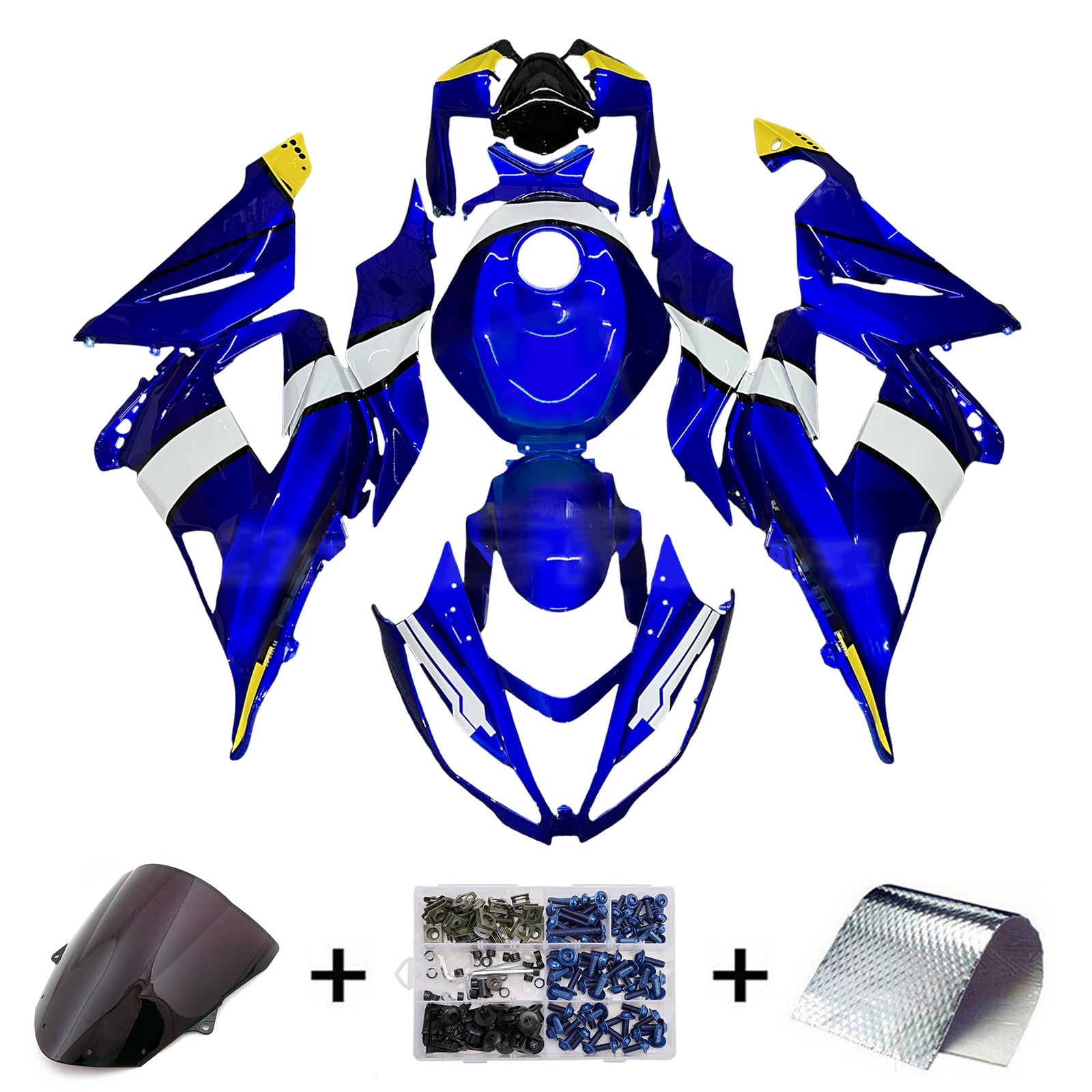 Injection Fairing Kit Bodywork Plastic ABS fit For Kawasaki ZX6R 636 2013-2018