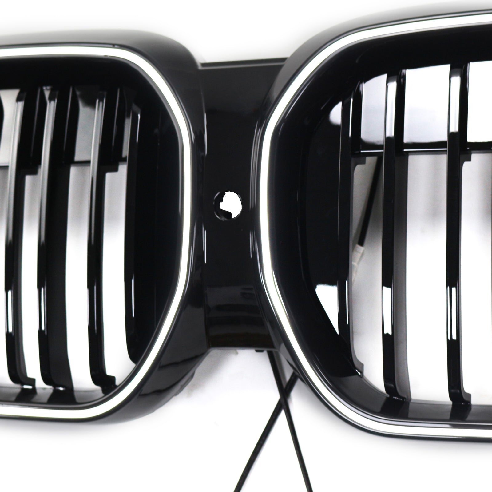 2022-2024 BMW IX3 G08 LCI Double Slat Black Front Kidney Grill Grille