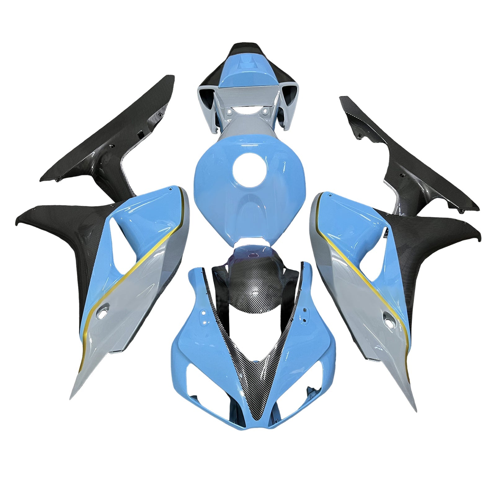 Injection Fairing Kit Bodywork Plastic ABS For Honda CBR1000RR 2006-2007