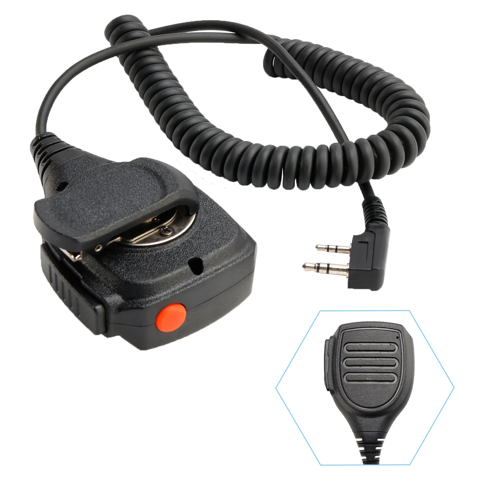K-SM1602 Dual PTT Microphone Speaker For TK-220 TH-F6 RPV516A KG-UVD1P PX-666