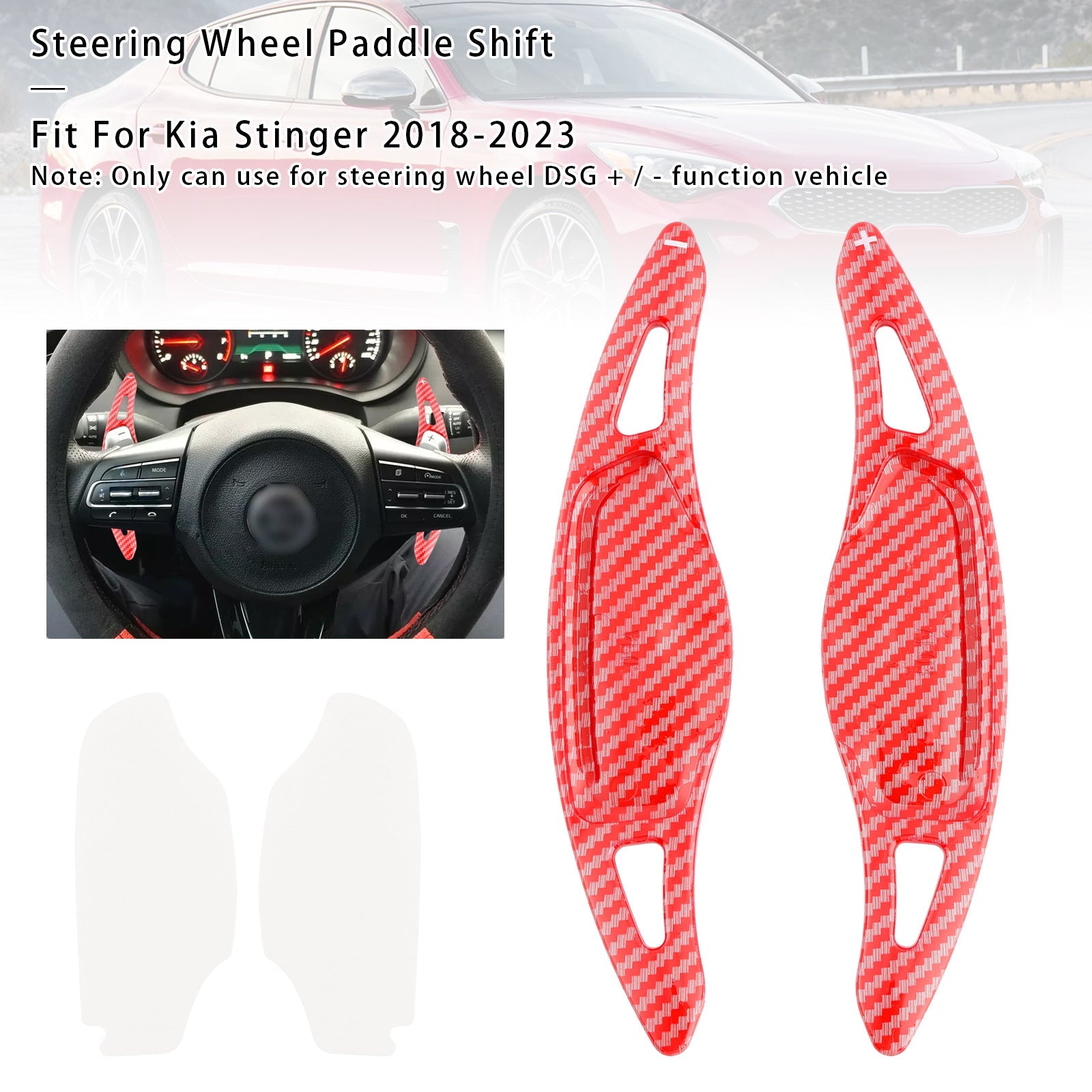 2018-2023 Kia Stinger Steering Wheel Paddle Shifter Covers