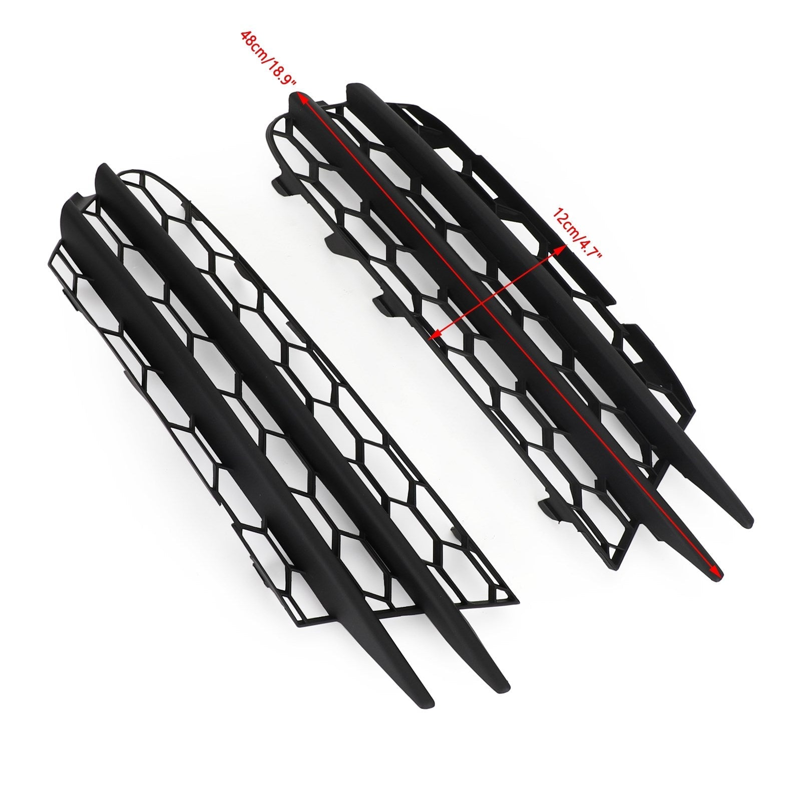 2008-2014 VW Scirocco Pair Front Bumper O/S Lower Grill 1K8853666B