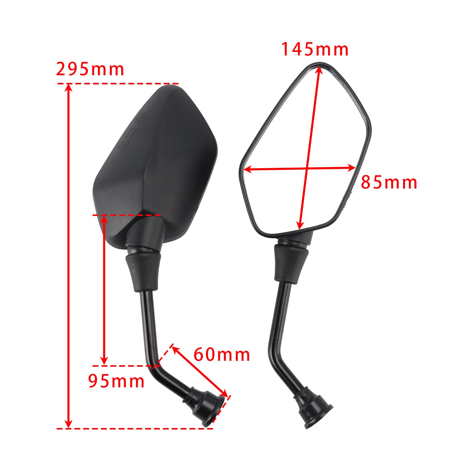 Rearview Mirror LH & RH PAIR For Honda VFR 800 X Crossrunner 2011-2020