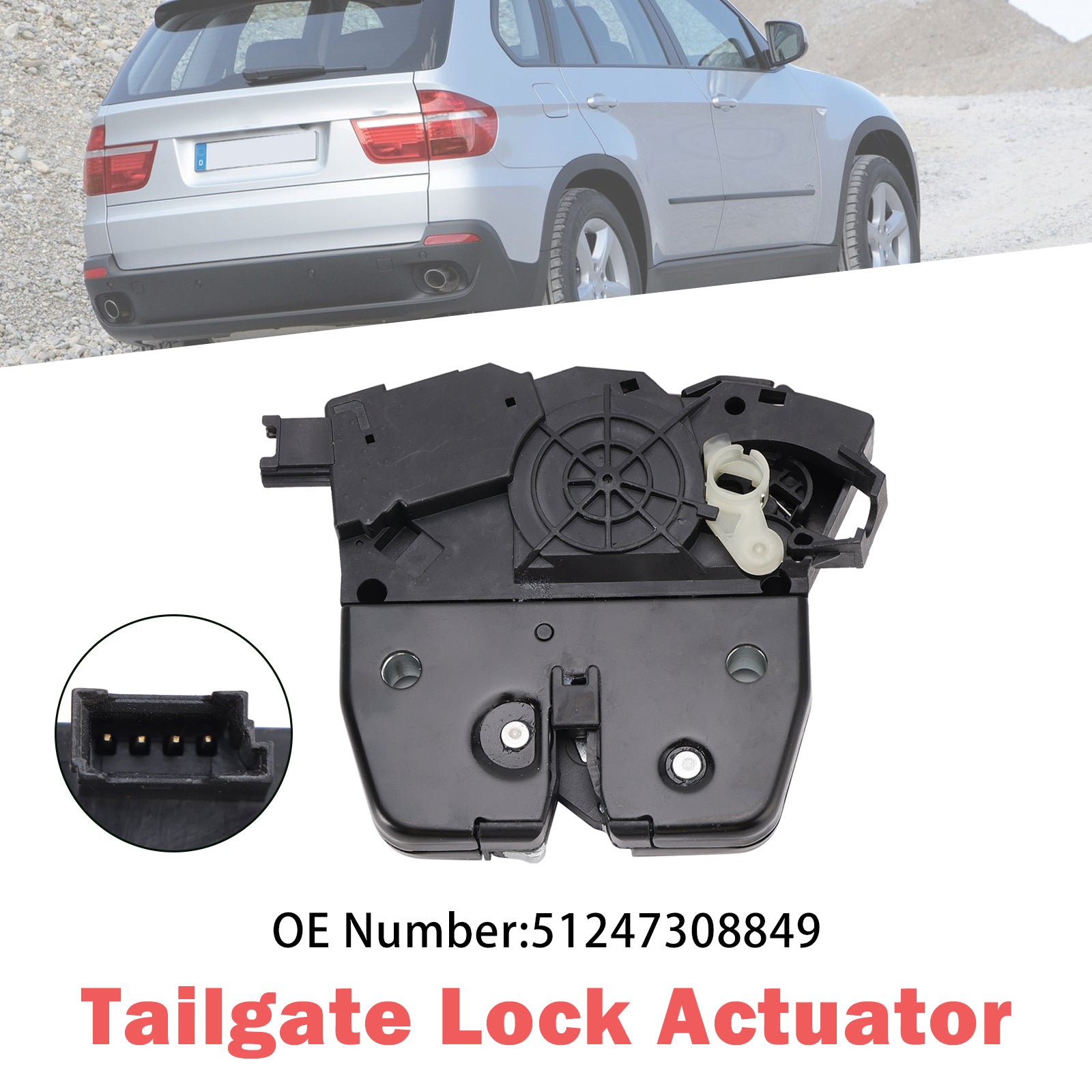 Tailgate Lock Actuator 51247308849 For BMW X5 E70 xDrive 30d 30i 2006-2013