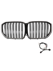 2019-2022 BMW X5 G05 M-Performance Double Slat Black Front Kidney Grille 51137454887