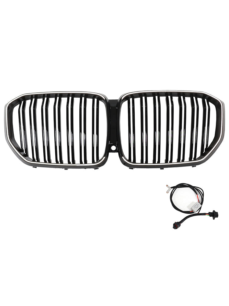 2019-2022 BMW X5 G05 M-Performance Double Slat Black Front Kidney Grille 51137454887