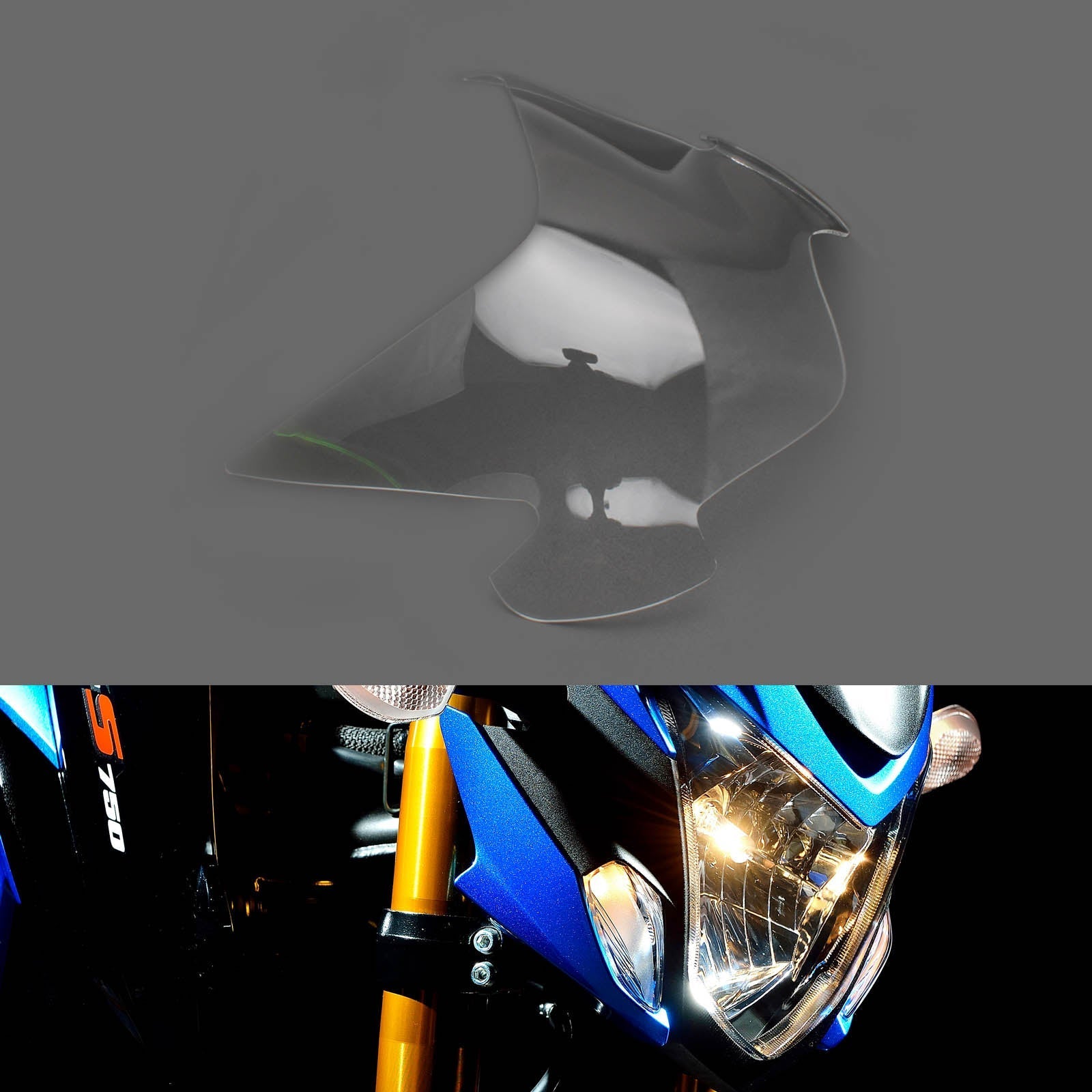 2015-2021 Suzuki Gsx-S 750 Front Headlight Lens Protection Cover Smoke Generic