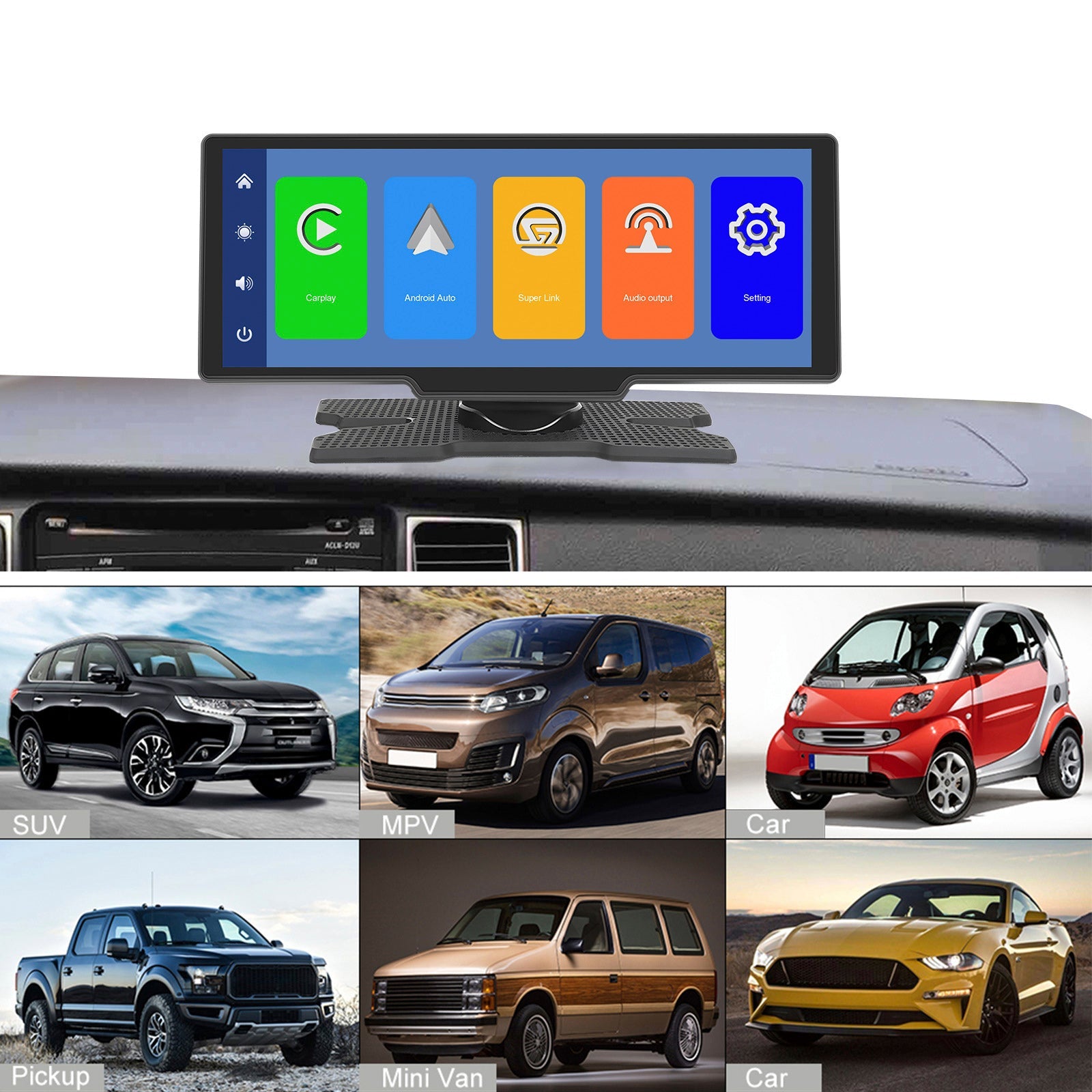 10.77 HD Display Car Navigation System CarPlay all-in-one Machine 12 LED Camera
