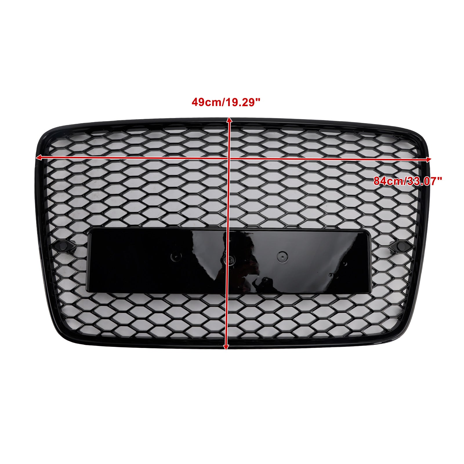 Gloss Black Front Bumper Radiator Vent Mesh Grille Grill Fit Audi Q7 2005-2015