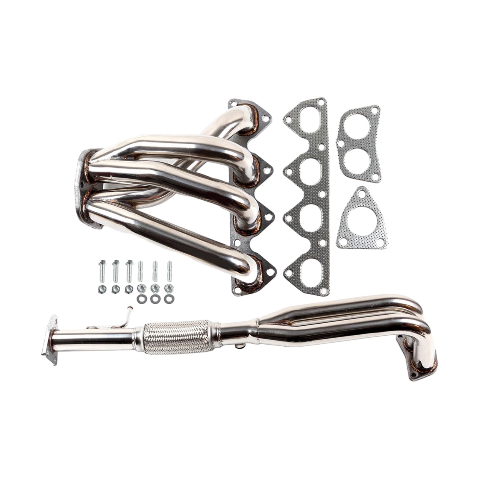 Steel Manifold Exhaust Racing Header Stainless Fit Honda Prelude 2.2L 1993-1996