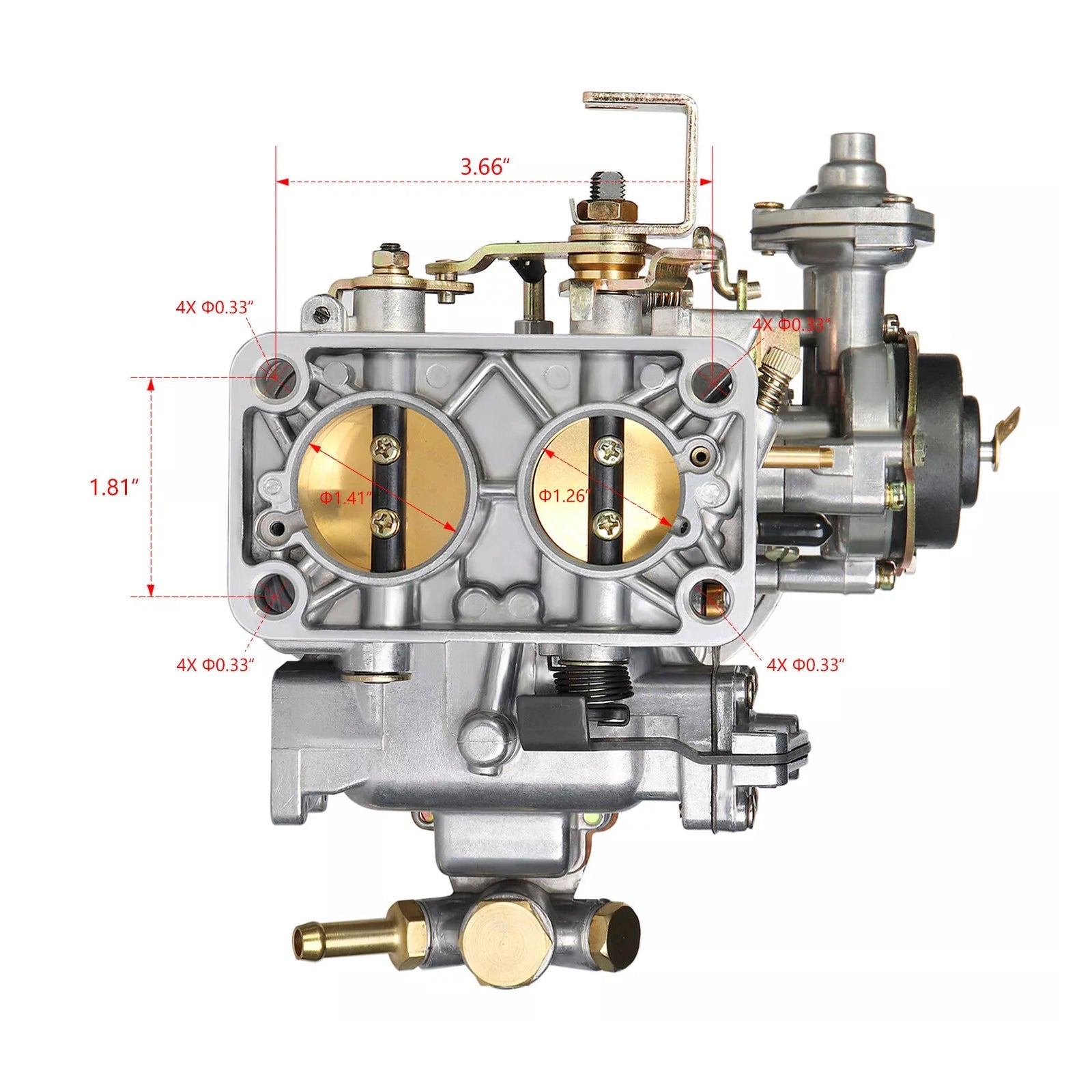 1987-1993 Mazda B2200 2.2L 2 Barrel Carburetor w/ Electric choke For Holley 32/36 DGV DGEV DGAV