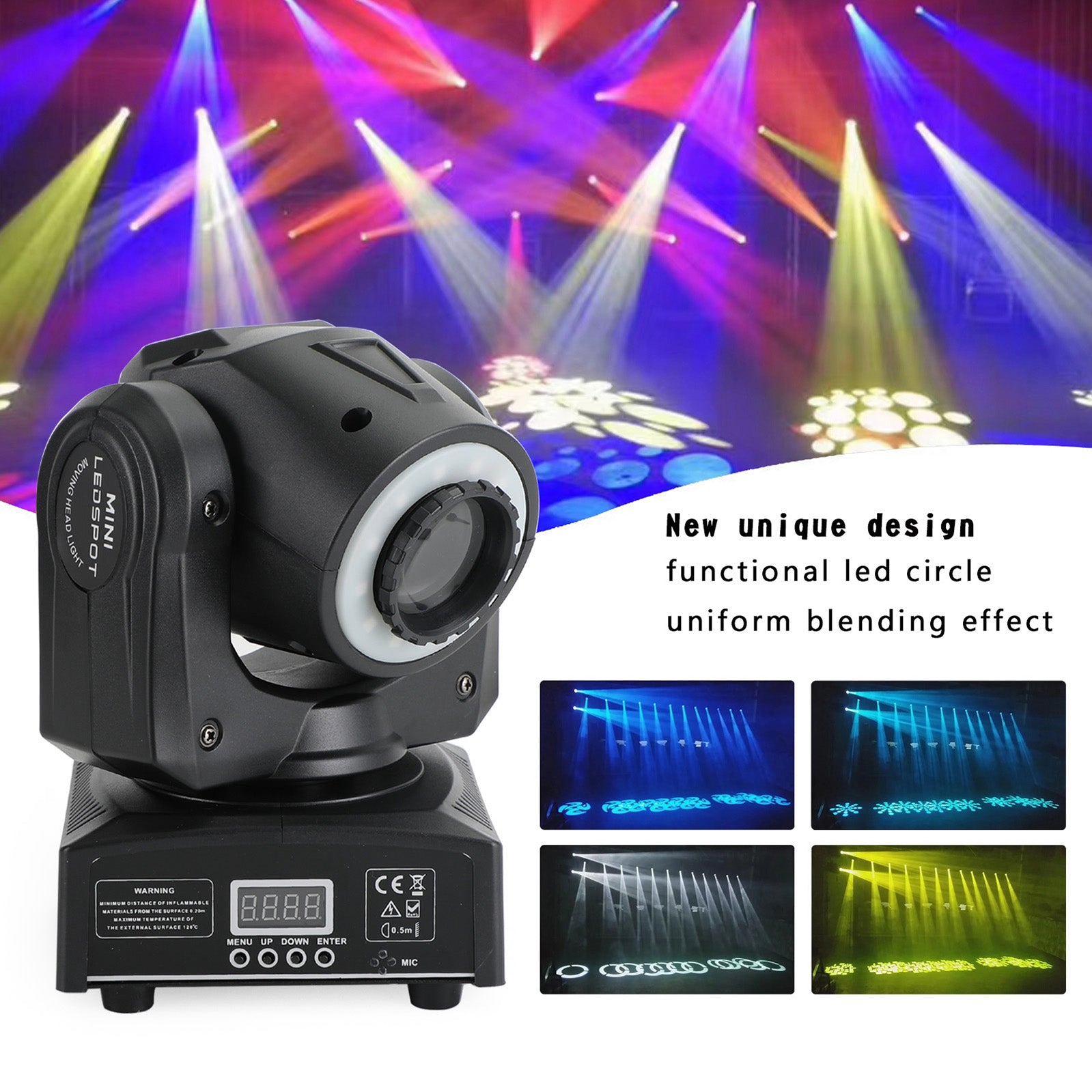 100W LED Moving Head Stage Lighting Disco DJ DMX512 Beam RGBW Gobo Spot Light