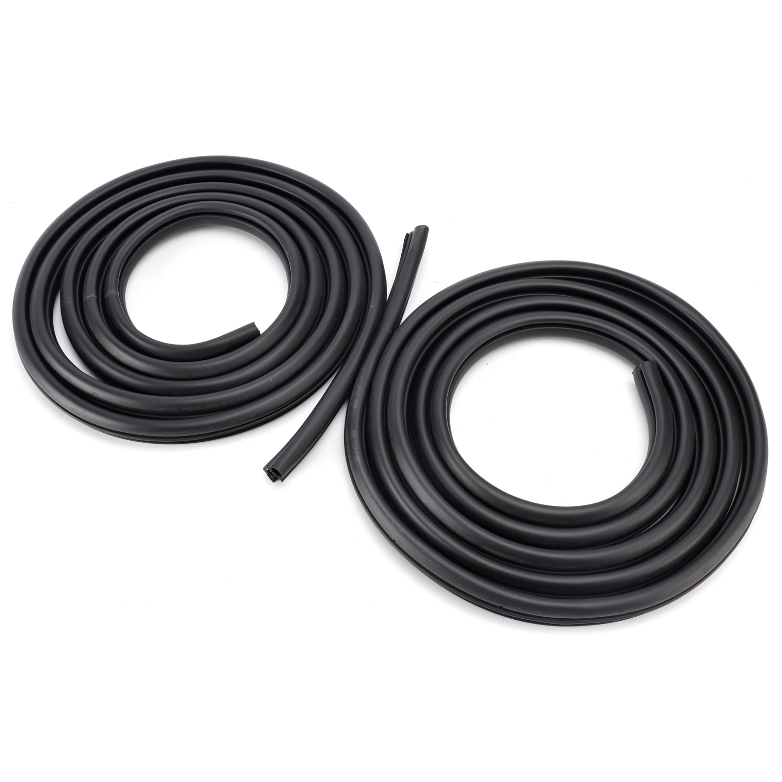 2003-2009 For Hummer H2 2Pcs Front/Rear Door Rubber Seal Weatherstrip