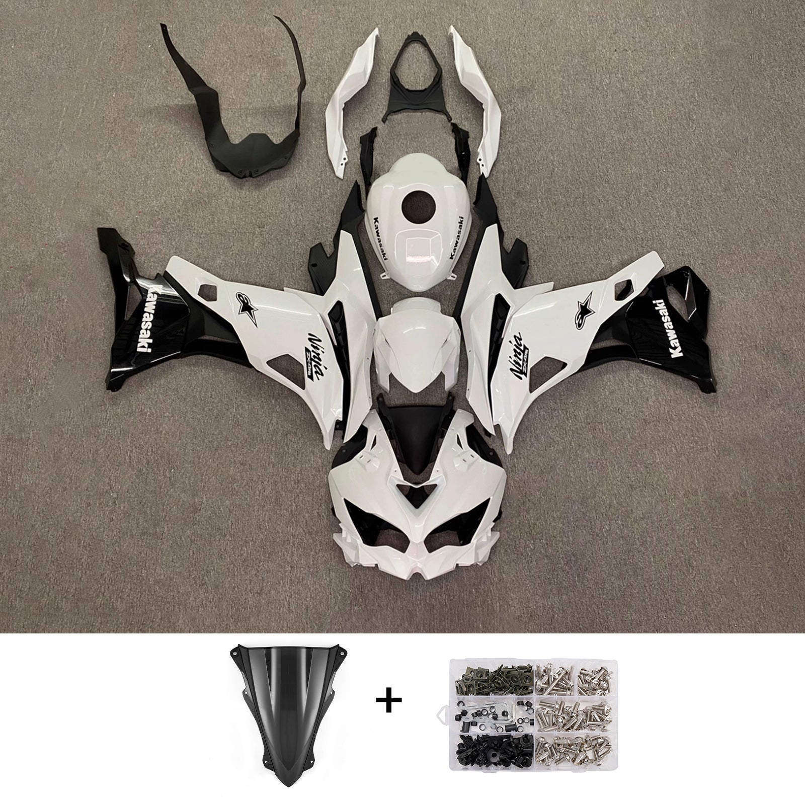 Injection Fairing Kit fit For Kawasaki Ninja ZX-25R ZX-4R ZX-4RR 2019-2025