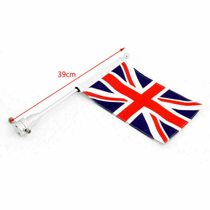 Road King Sportster 883 Motorcycle Rear Flag Pole & Stripes UK Flag Mount