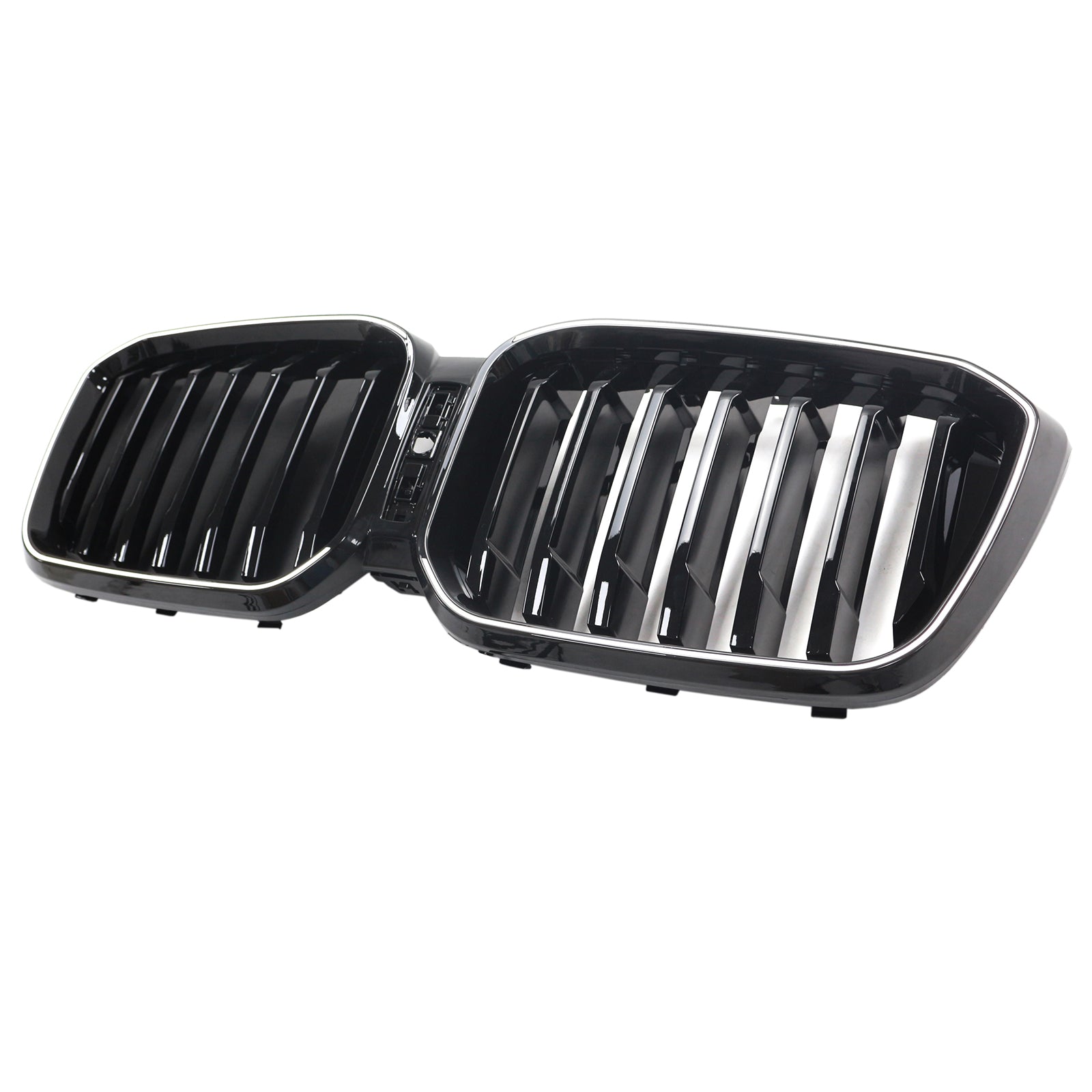 2022-2025 BMW X3 G01 X4 G02 Glossy Black Front Bumper Kidney Grille With Camera Hole