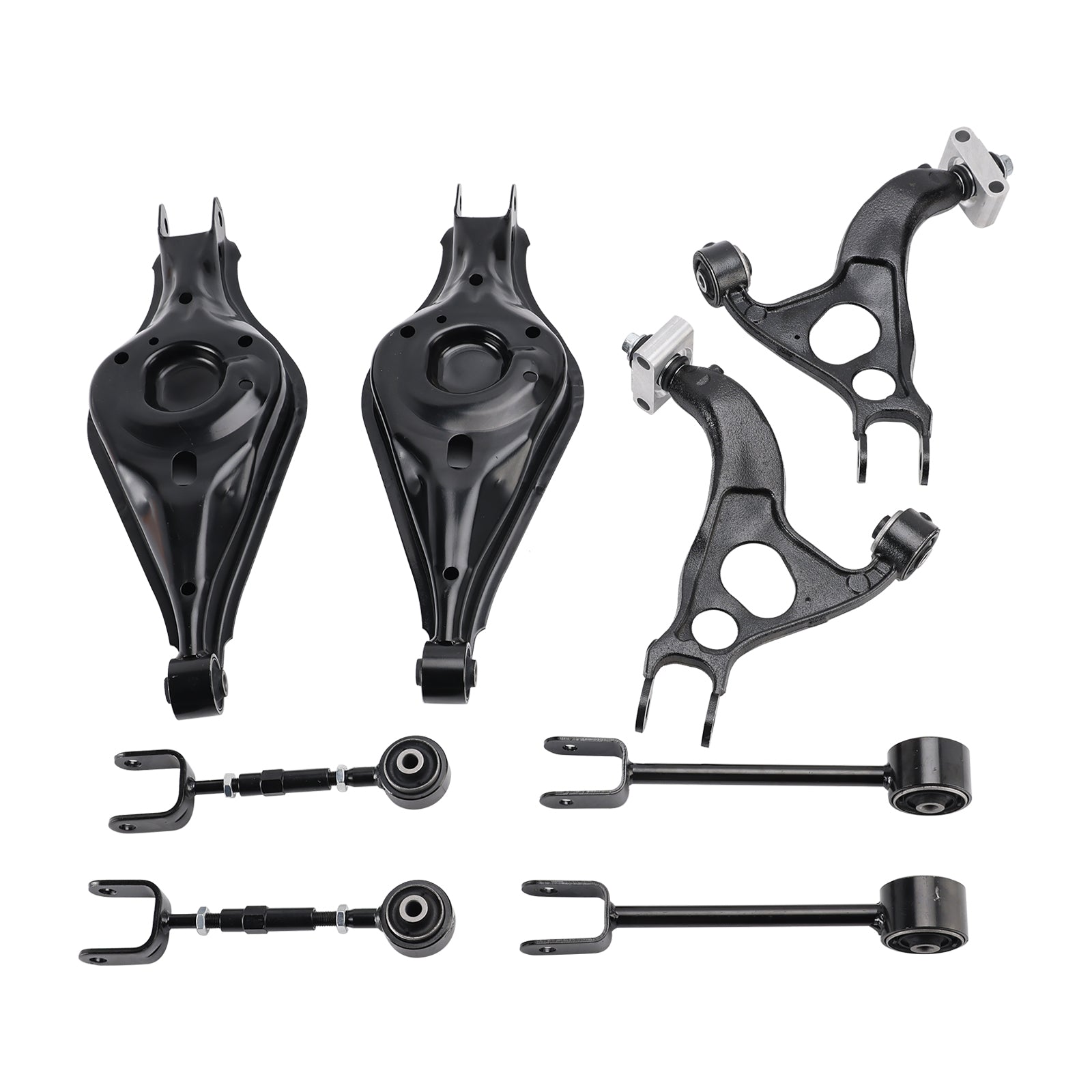 2011-2019 For Ford Explorer FWD & 4WD All Engine 8Pcs Rear Suspension Upper & Lower Control Arms 8A8Z5A649C