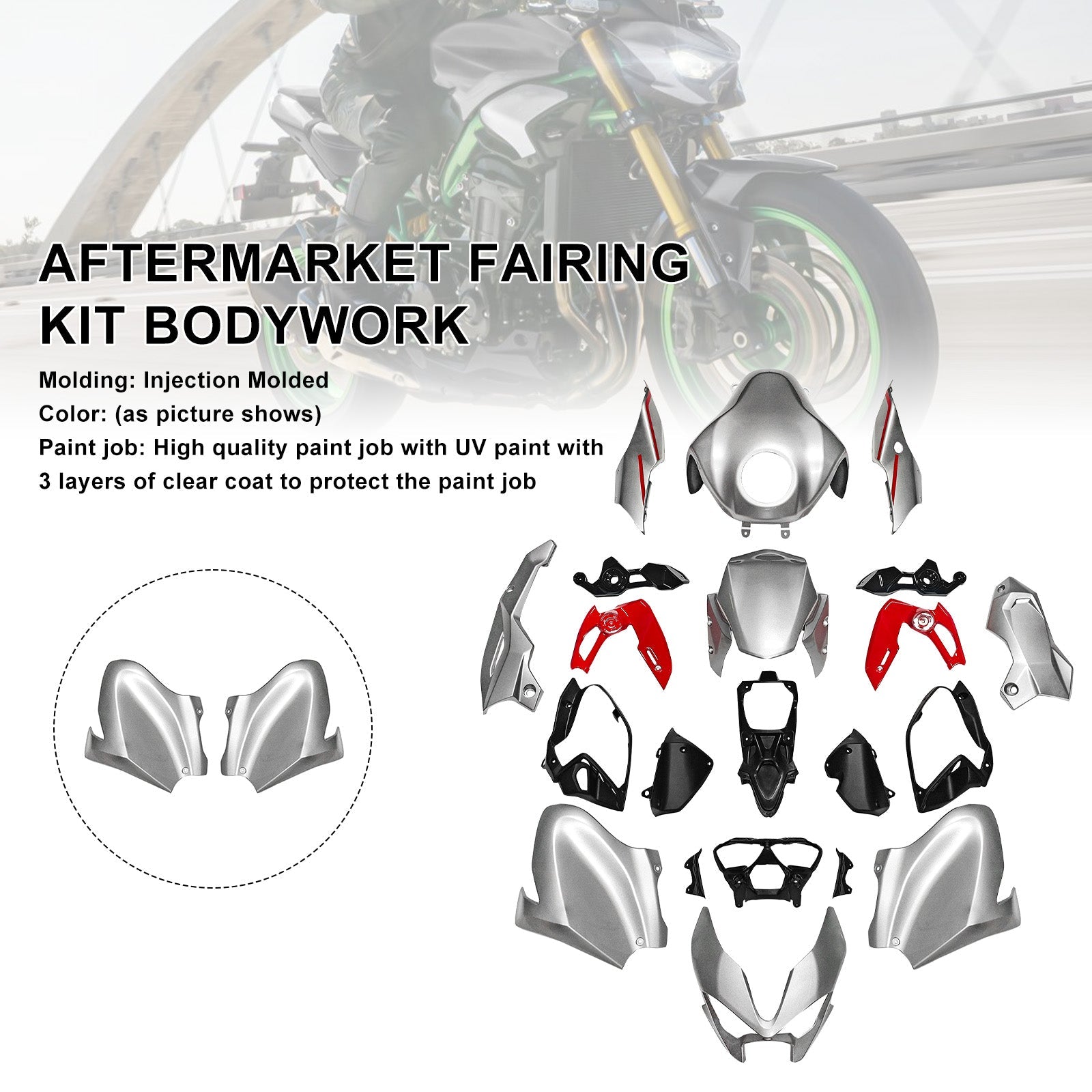 Injection Bodywork Fairing Kit for Kawasaki Z900 2025-2026