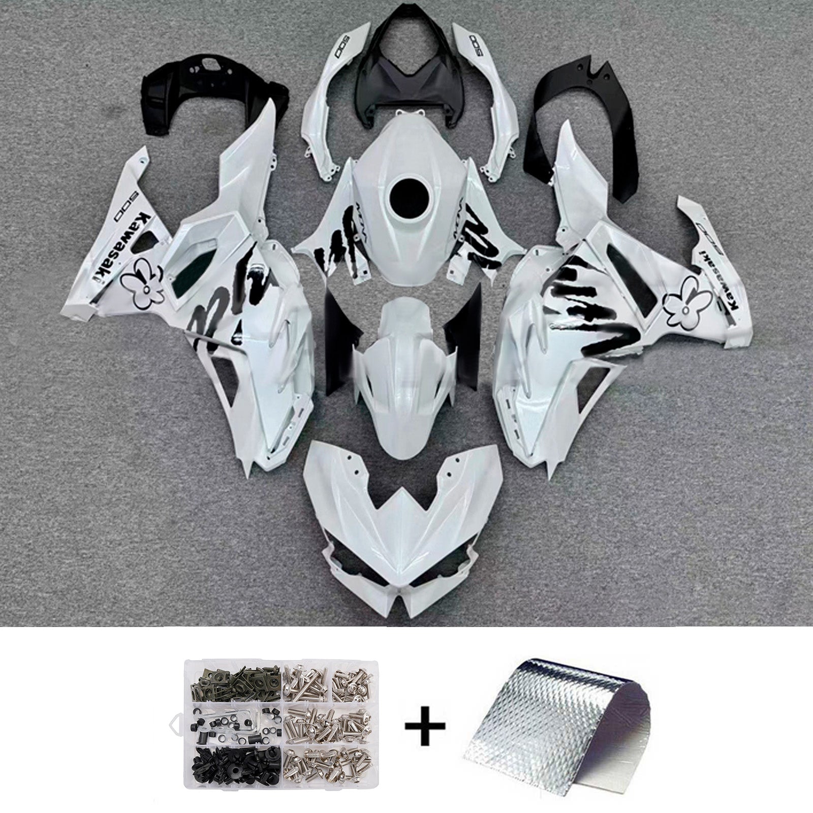Injection Fairing Kit Bodywork ABS fit For Kawasaki Ninja 500 2024-2025