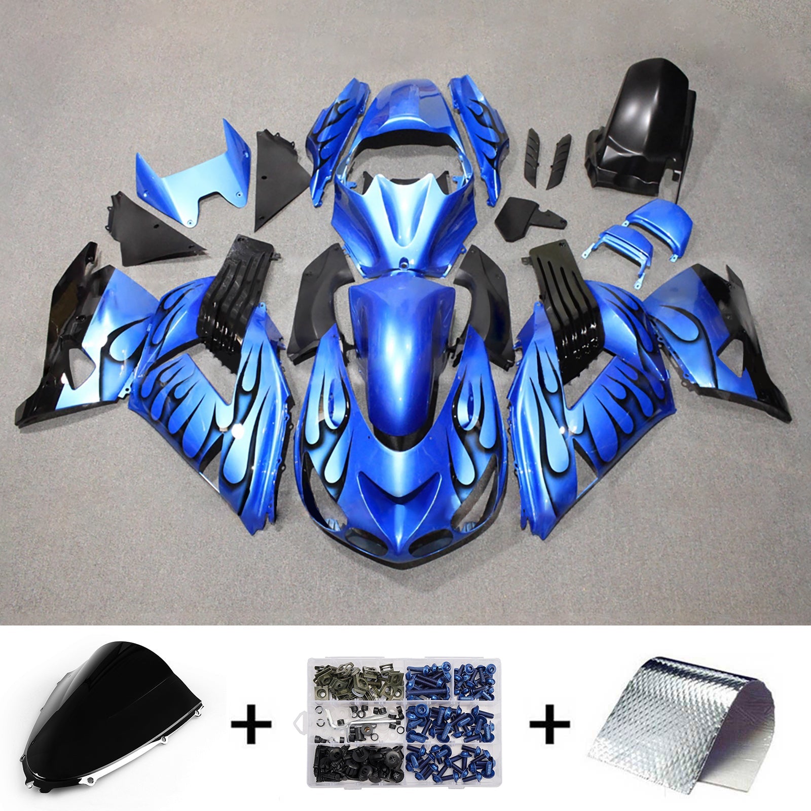 Injection Fairing Kit Bodywork fit For Kawasaki ZX14R ZZR1400 2012-2026