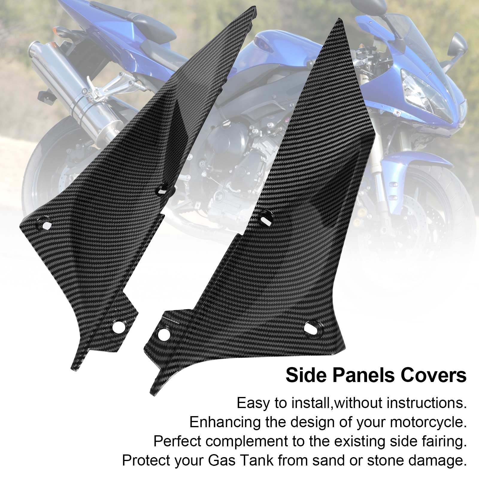 2002-2003 Yamaha YZF R1 Gas Tank Side Trim Cover Panel Fairing Cowl