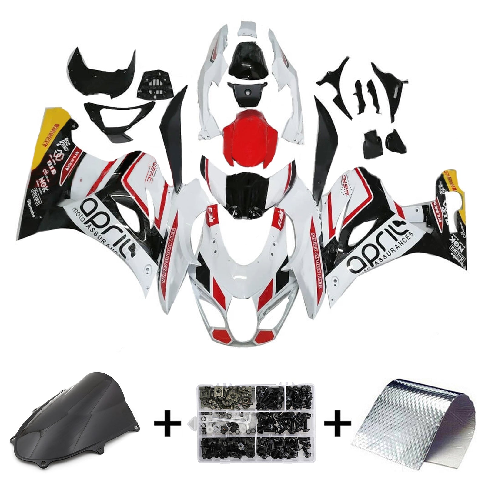 2017-2025 Suzuki GSXR1000 K17 Injection Fairing Kit Bodywork Plastic ABS #101