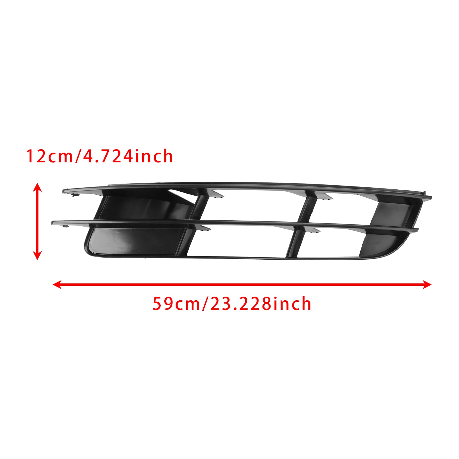 2007-2009 Audi Q7 1 Pair Front Bumper Fog Light Grill Cover Bezel 4L0807681