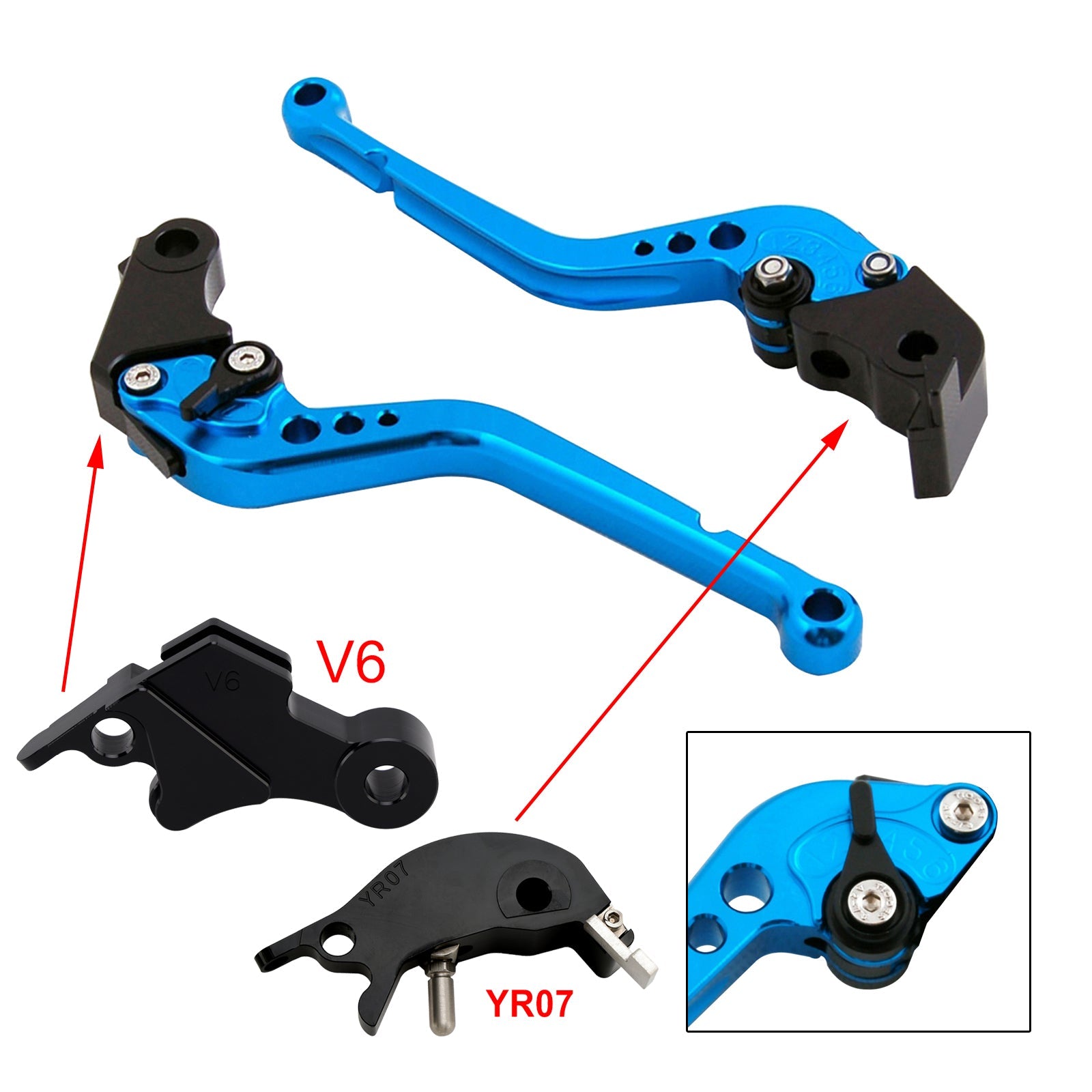Long Clutch Brake Lever fit for YAMAHA XSR900 XSR900GP MT-09 MT-09SP 2024-2025