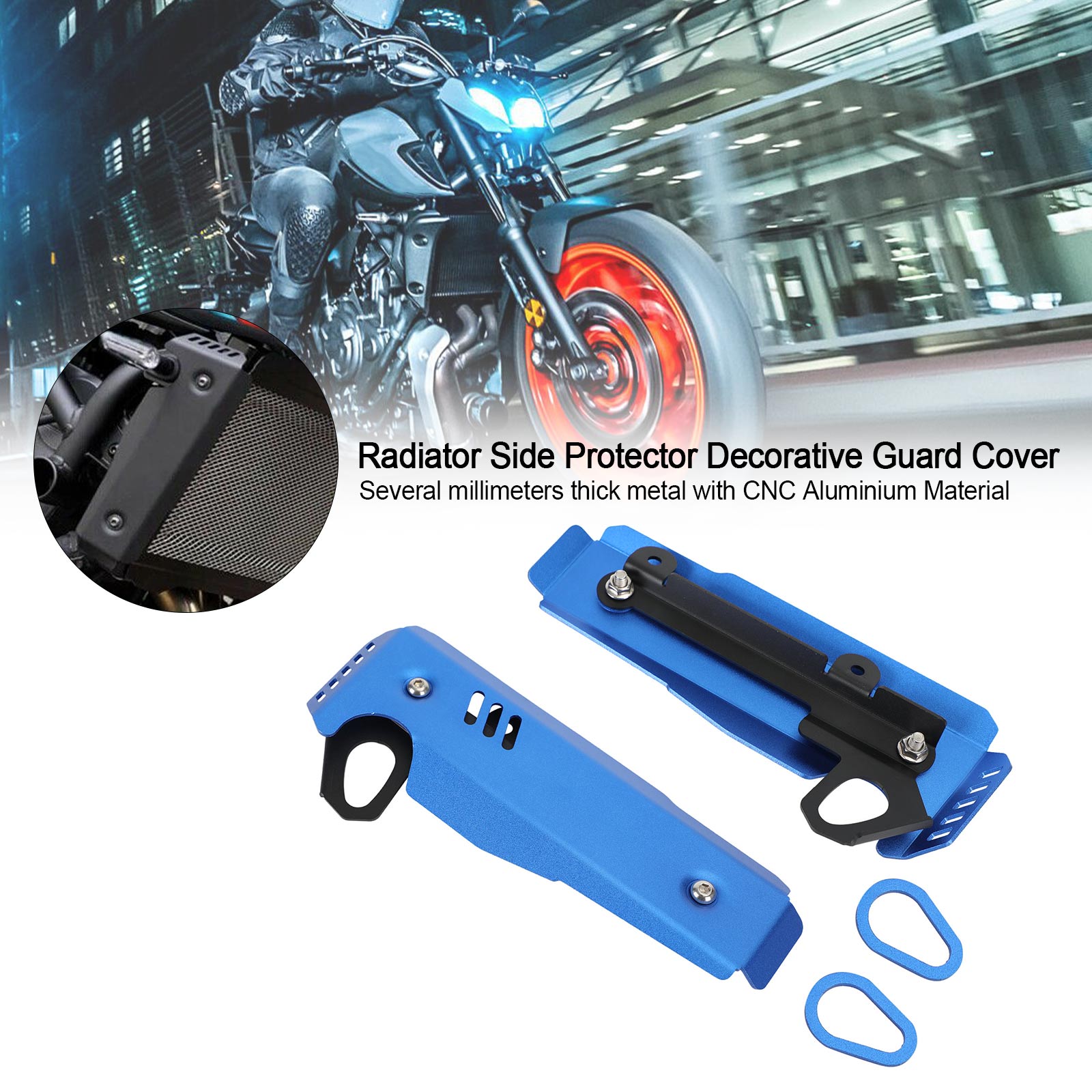 2021-2022 Yamaha MT-07 FZ-07 Radiator Side Protector Guard Cover Generic