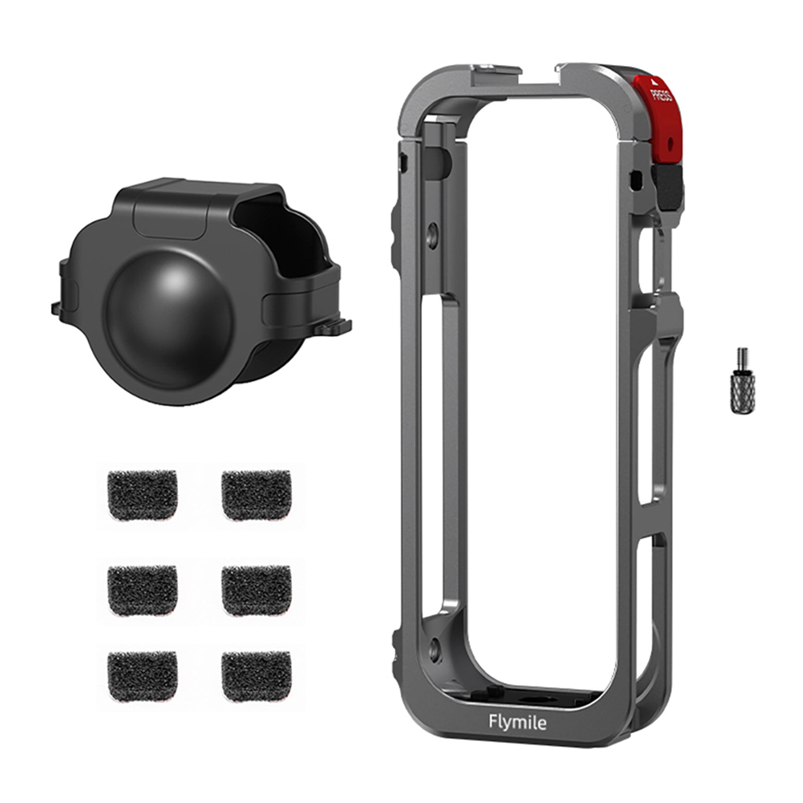 Utility Frame Case Cage for Insta360 X5 Protective Case Silicone Lens Cap Guard