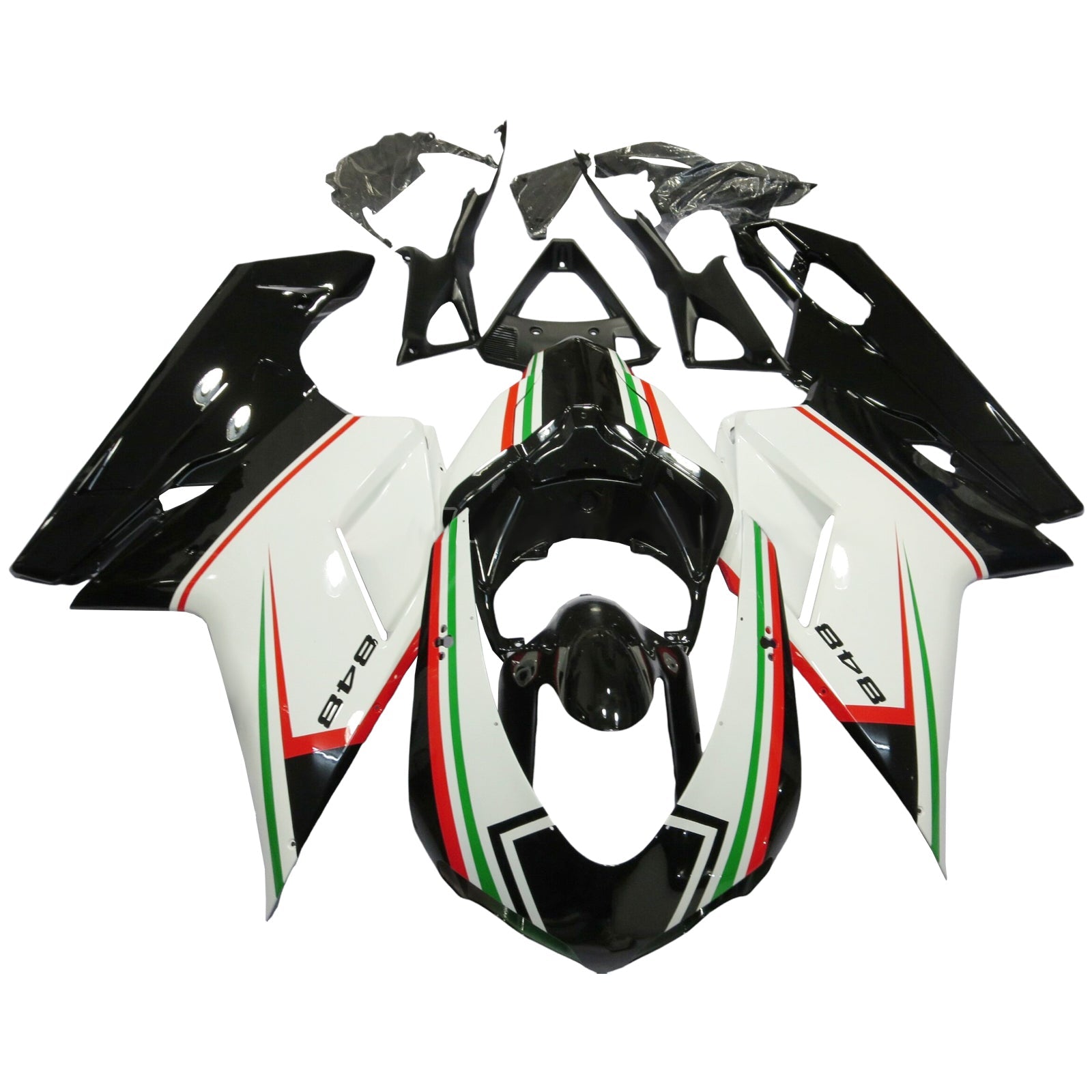 2007-2011 Ducati 1098 1198 848 Fairing Kit Bodywork ABS