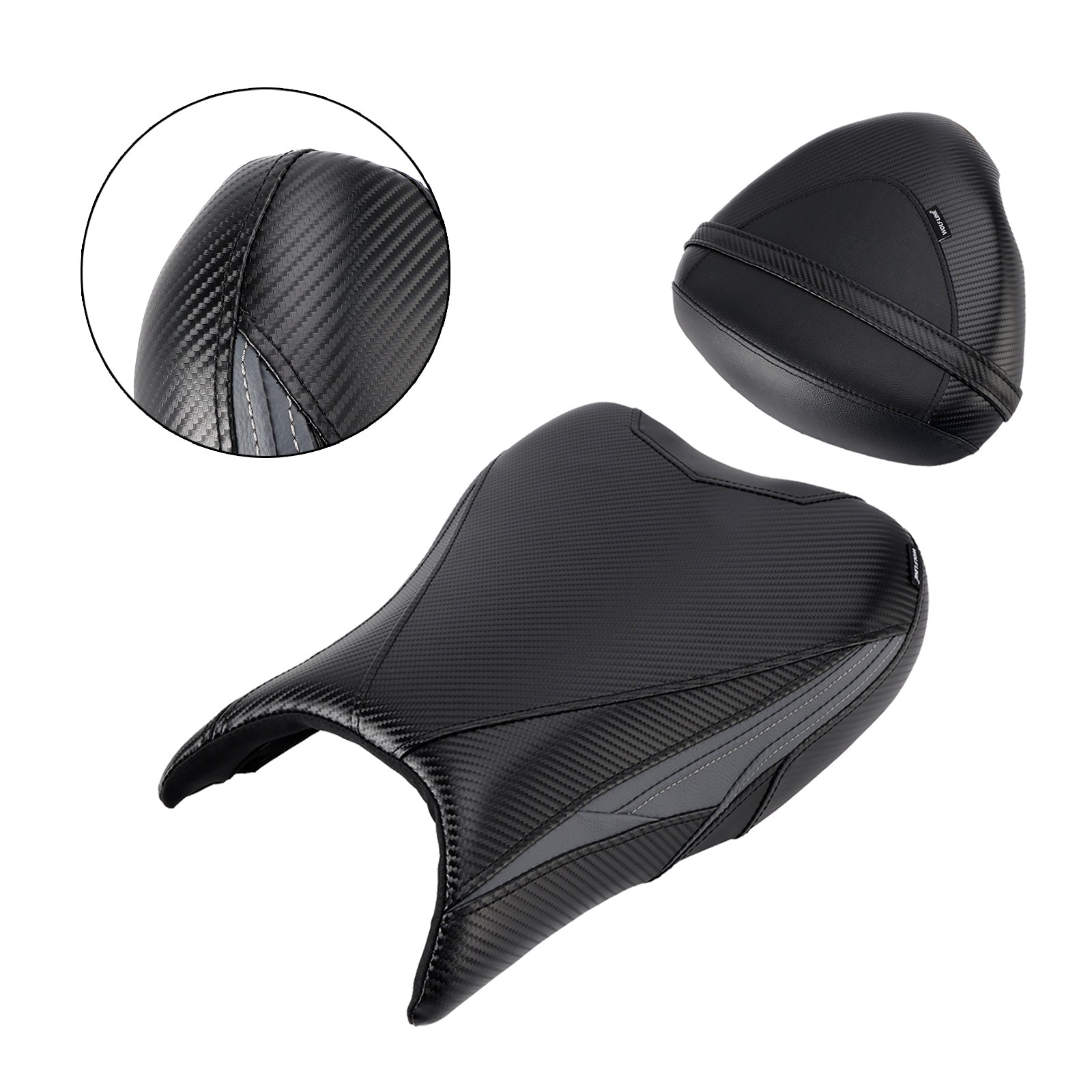 2022-2024 For Suzuki Gsx1300R Front&Rear Raider Passenger Cushion Kit Black2