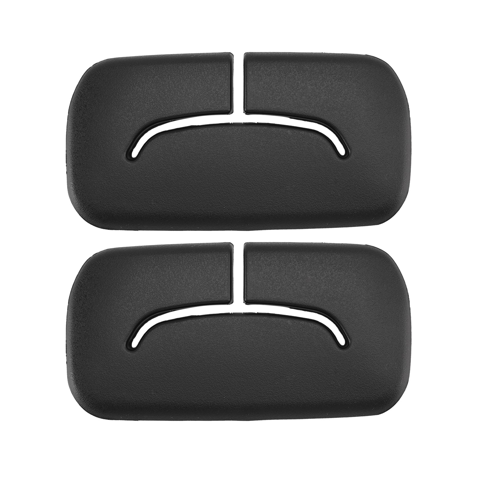 2X Rear Black Seat Belt Bezel 1AP31DX9AA For Jeep Wrangler JK 2011-2018