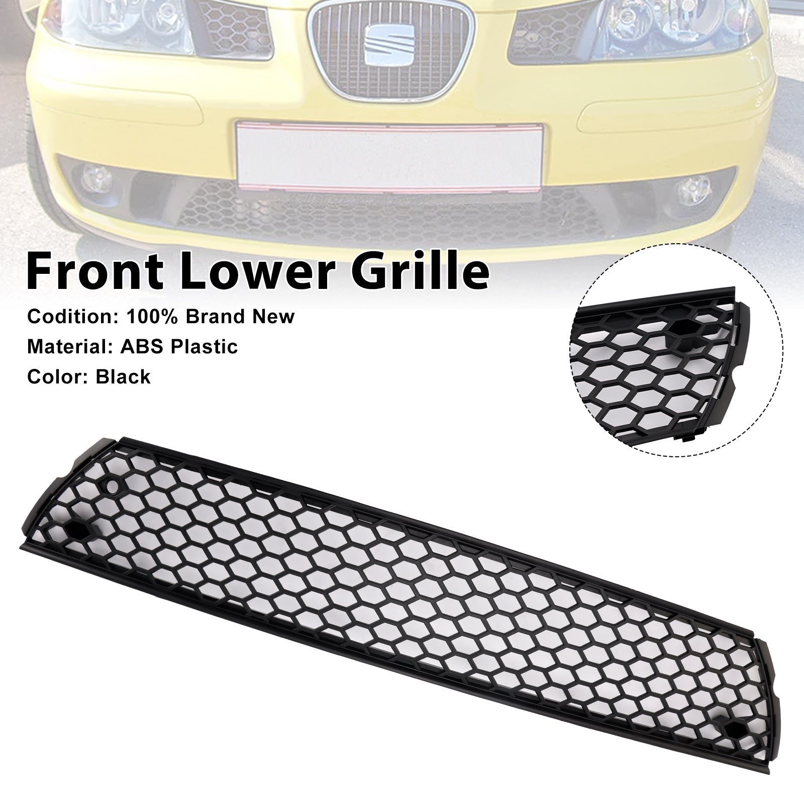 2002-2006 SEAT Ibiza Type 6L Pre-Facelift Front Honey Lower Grille Grill