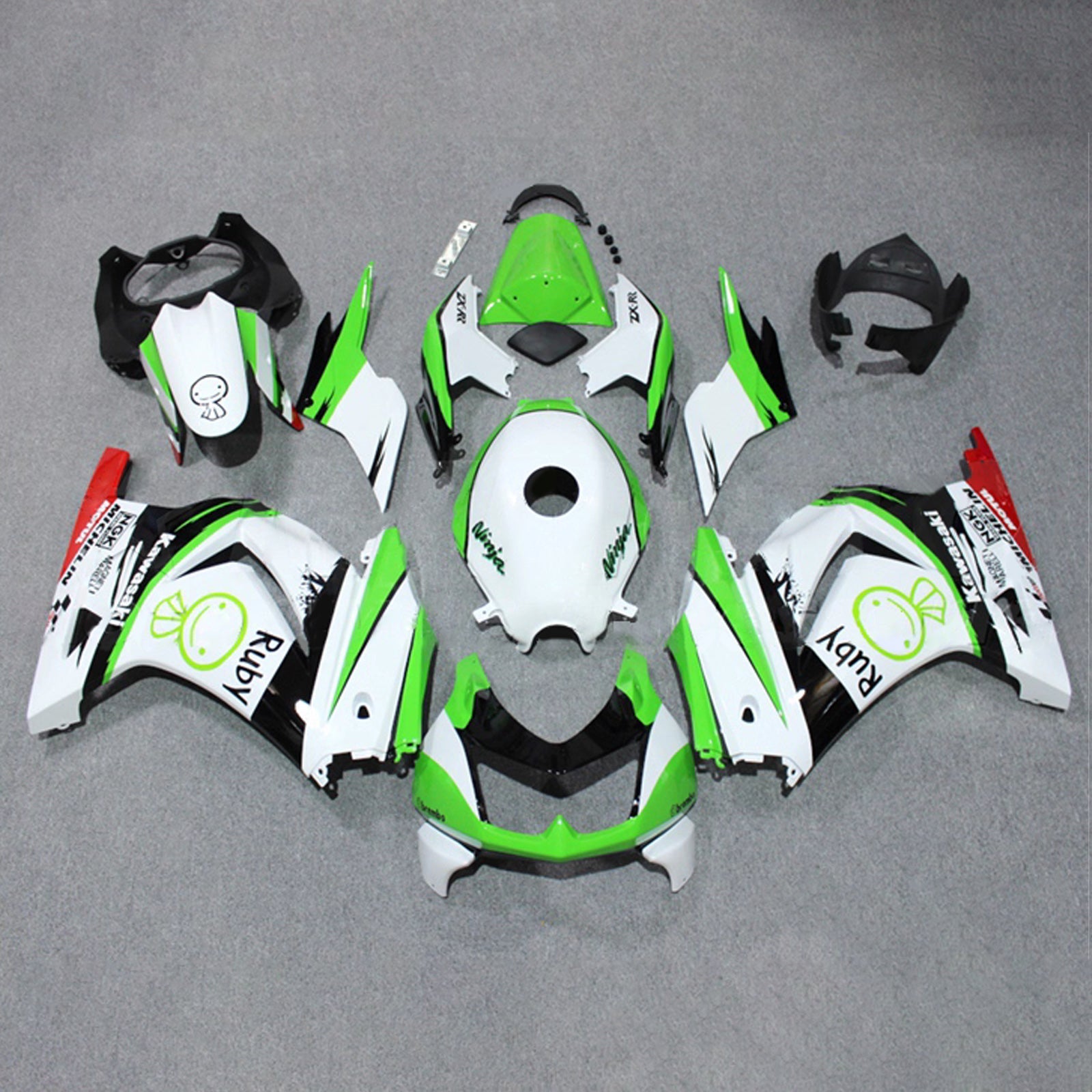 Injection Fairing Kit Bodywork Plastic ABS fit For Kawasaki EX250 Ninja250R 2008-2012