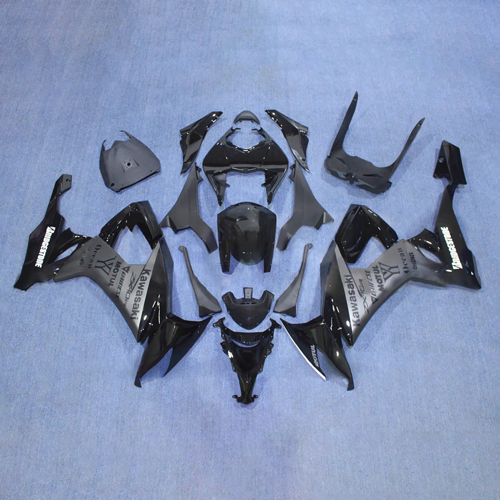 Injection Fairing Kit Bodywork Plastic ABS fit For Kawasaki ZX10R 2008-2010
