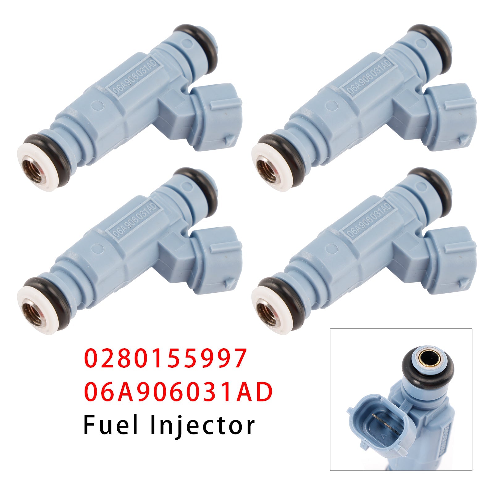 4Pcs Fuel Injector For VW Audi Seat Skoda 0280155997 06A906031AD