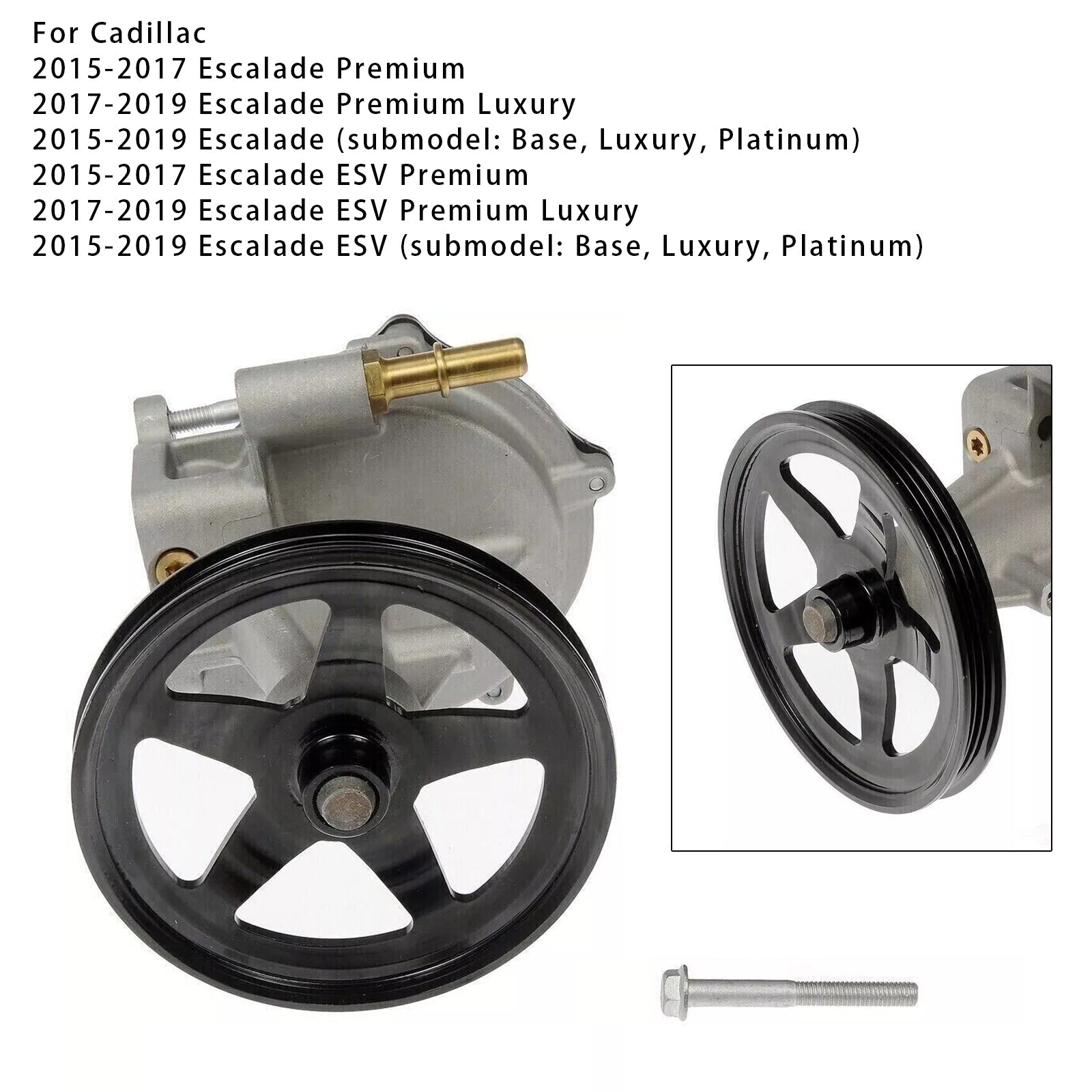 2015-2019 GMC Yukon XL Denali SLE SLT Vacuum Pump 904-861 12654013 12659655 904-861