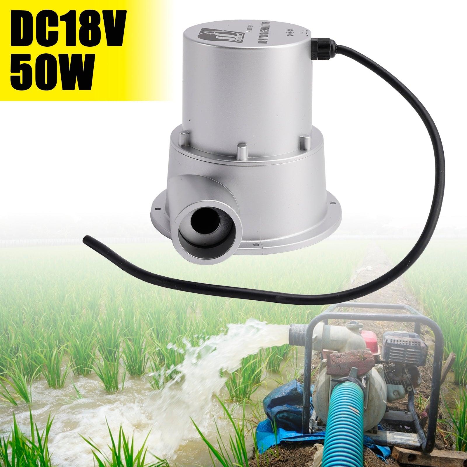 Water Flow Turbine Hydroelectric Generator DC18V/36V 36W/50W AC Power Generation
