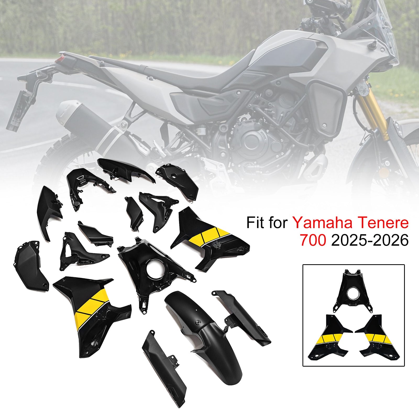 Injection Bodywork Fairing Kit for Yamaha Tenere 700 T700S 2025-2026