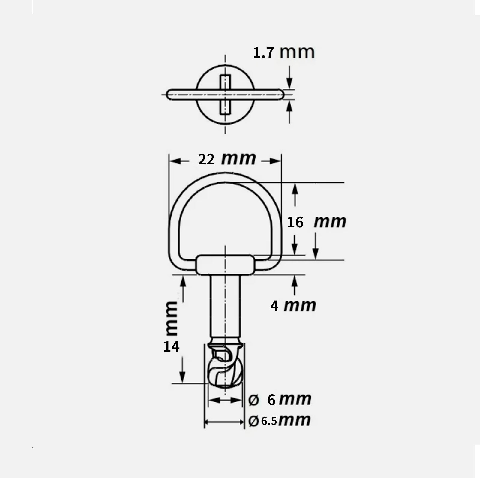 14mm Quick Release Fasteners set of 5 Fairing Bolts Studs Quarter Turn + Clips