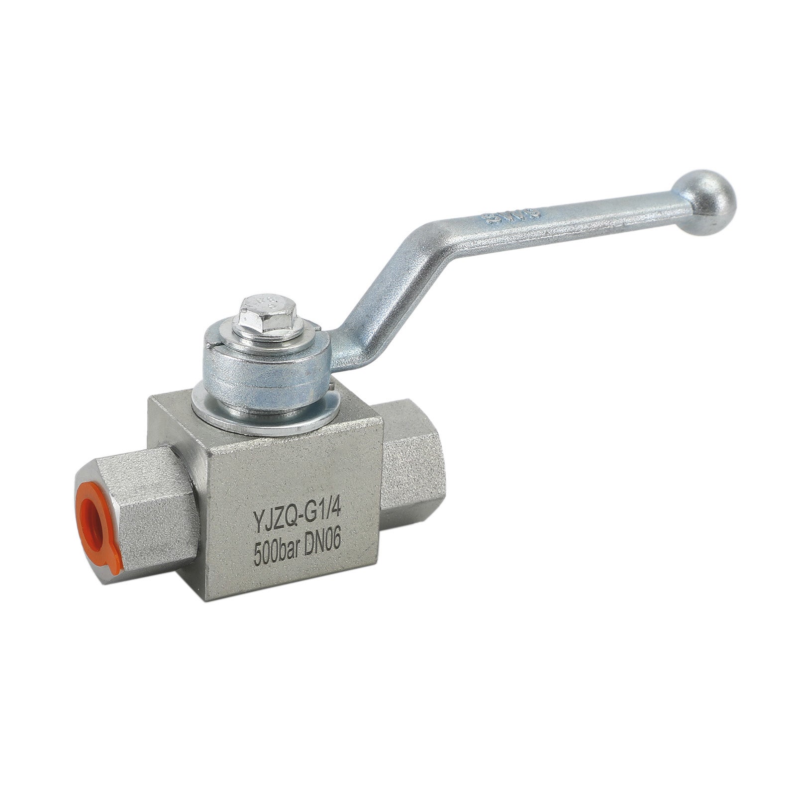 2 Way Hydraulic Ball Valve 1/4" NPT Female High Pressure Ball Valve, 1/4 DN06"