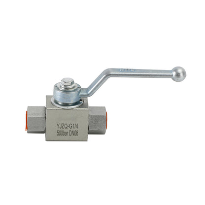 2 Way Hydraulic Ball Valve 1/4" NPT Female High Pressure Ball Valve, 1/4 DN06"